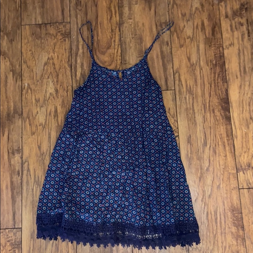 Urban Outfittera sun dress with lace detailing.